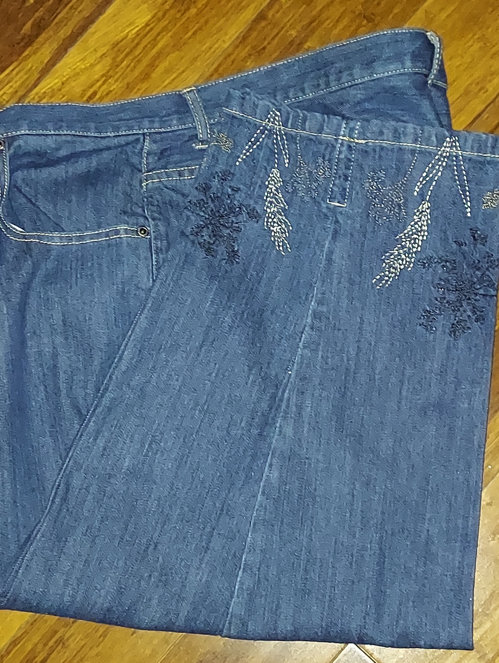 C J Banks Denim Capris